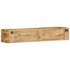 vidaXL Wall-mounted TV Cabinet Rough Mango Wood Solid Rough Mango Wood