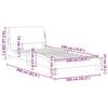 vidaXL Bed Frame Dark Grey