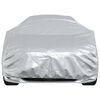 vidaXL Car Cover for Sedan with Buckle Straps Full Silver XL PEVA