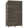 vidaXL Garden Shed Anthracite Solid fir wood Medium Garden Shed