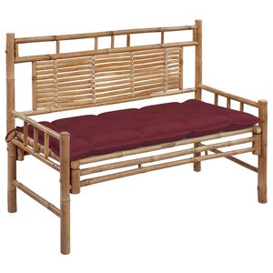 vidaXL Garden Bench Natural Bamboo Bamboo 47.2 in Waterproof Materials