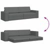 vidaXL Sofa Bed Dark Grey 96.46 x 30.71 x 30.31 in Fabric