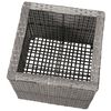 vidaXL Garden Raised Beds 3 pcs Poly Rattan Gray