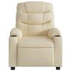 vidaXL Massage Recliner Chair Cream Fabric (100% polyester), metal, plywood