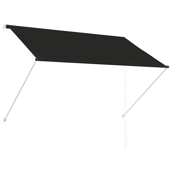 vidaXL Awning Anthracite Steel frame 78.7x59.1 in Retractable Awning