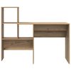 vidaXL Desk Artisan Oak 51.77 x 19.69 x 41.93 in Engineered Wood