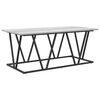 vidaXL Coffee Table Grey 39.37 x 19.69 x 15.75 in