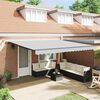 vidaXL Awning with Anthracite 157.48" x 137.80" Metal