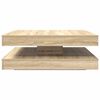 vidaXL Coffee Table Sonoma Oak Engineered Wood 35.4 x 35.4 in Rotatable