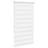 vidaXL Zebra Blind White 100% Polyester 33.5 x 59.1 in