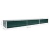 vidaXL Raised Bed Green Galvanized Steel 189.0 x 31.5 x 17.7 in Durable