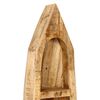 vidaXL Bookshelf Natural Wood Solid Mango Wood Medium Durable