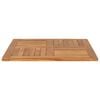 vidaXL Table Top Teak Solid Teak Wood 31.5x31.5 in Durable Table Top