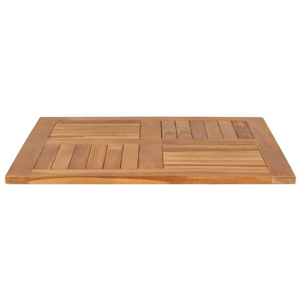 vidaXL Table Top Teak Solid Teak Wood 31.5x31.5 in Durable Table Top