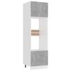 vidaXL Microwave Cabinet Concrete Grey Engineered Wood Large Cabinet