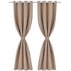 vidaXL Blackout Curtains 2 pcs with Metal Eyelets 53.1x68.9" Cream