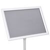 vidaXL A3 Pedestal Poster Stand Silver Aluminium Alloy