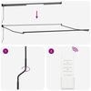vidaXL Retractable Awning White 157.48" x 118.11" Polyester