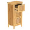 EISL Bathroom Cabinet Natural Bamboo Bamboo 11.8x16.5x32.3 in