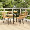 vidaXL Garden Dining Set Black
