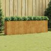 vidaXL Garden Raised Bed Rusty Corten Steel 110.2 x 15.7 x 31.5 in