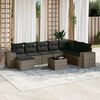 vidaXL Garden Sofa Set Grey and dark grey