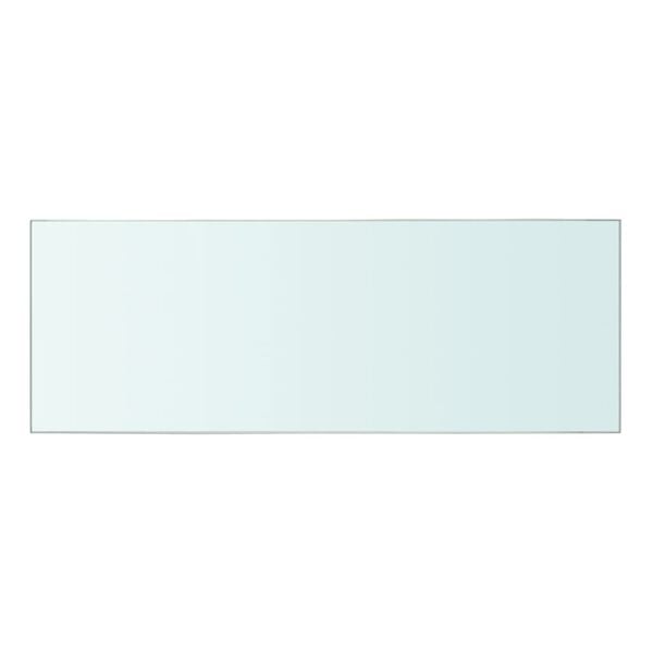 vidaXL Glass Panel Set of 2 Clear Tempered Glass 15.7 x 4.7 in