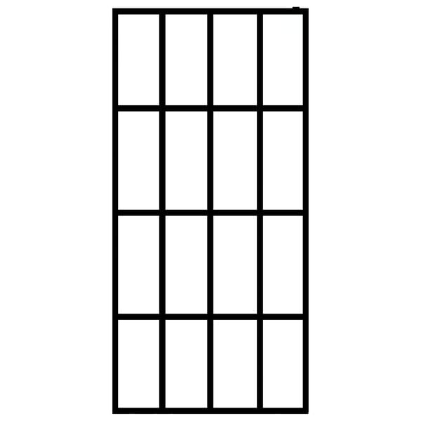 vidaXL Walk-in Shower Screen Frosted Tempered Glass 46.5"x74.8"