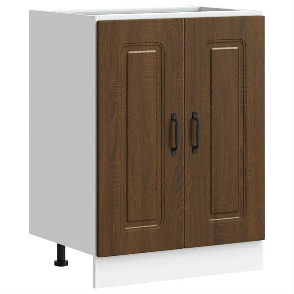 vidaXL Sink Base Cabinet Brown Oak Engineered Wood Medium