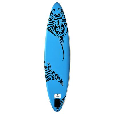 vidaXL Inflatable Stand Up Paddleboard Set 126"x29.9"x5.9" Blue