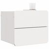 vidaXL Bedside Table White 15.35 x 13.39 x 12.99 in Solid pinewood