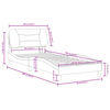 vidaXL Bed Frame White