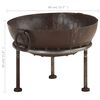 vidaXL Rustic Fire Pit &Oslash; 15.7" Iron