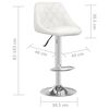 vidaXL Bar Stool Set of 2 White