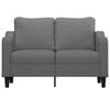 vidaXL 2-seater Sofa Dark grey 100% polyester, metal, textilene, foam