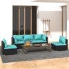 vidaXL Garden Lounge Set Black