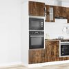 vidaXL Oven Cabinet Set of 2 Smoked oak Engineered wood Large