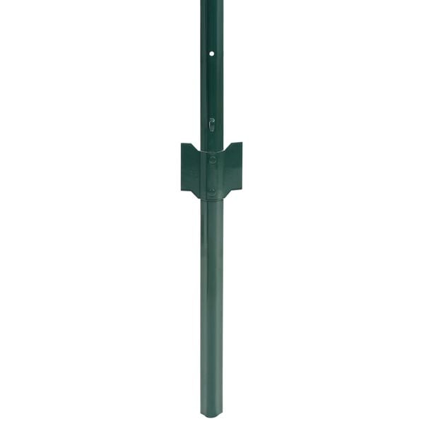 vidaXL Euro Fence Steel 65.6x3.9' Green