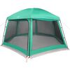 vidaXL Pool Tent with Removable Fly & Mesh Walls Sea Green 201.6x180.3"
