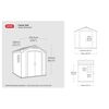 Keter Garden Storage Shed Beige Polypropylene with steel reinforcement