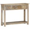 vidaXL Console Table 39.4"x11.8"x29.9" Solid Mango Wood