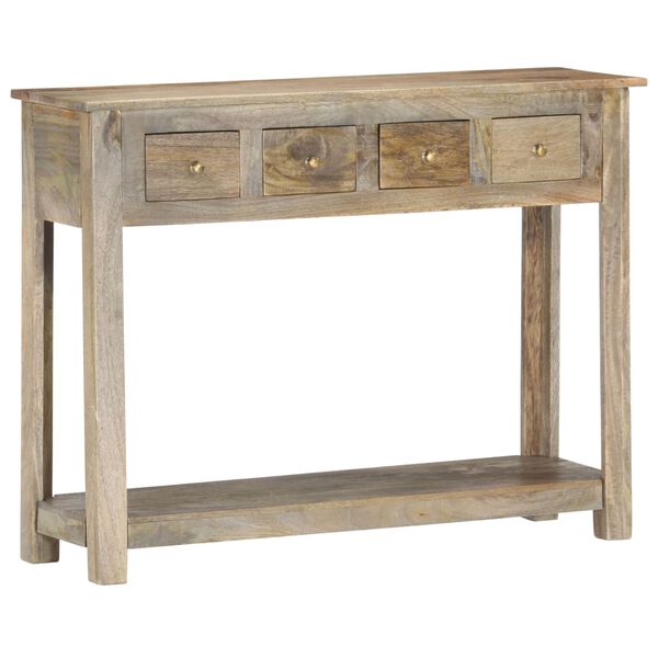vidaXL Console Table 39.4"x11.8"x29.9" Solid Mango Wood