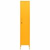 vidaXL Locker Cabinet Mustard Yellow Steel Tall