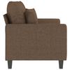 vidaXL 2-Seater Sofa Brown 47.2" Fabric