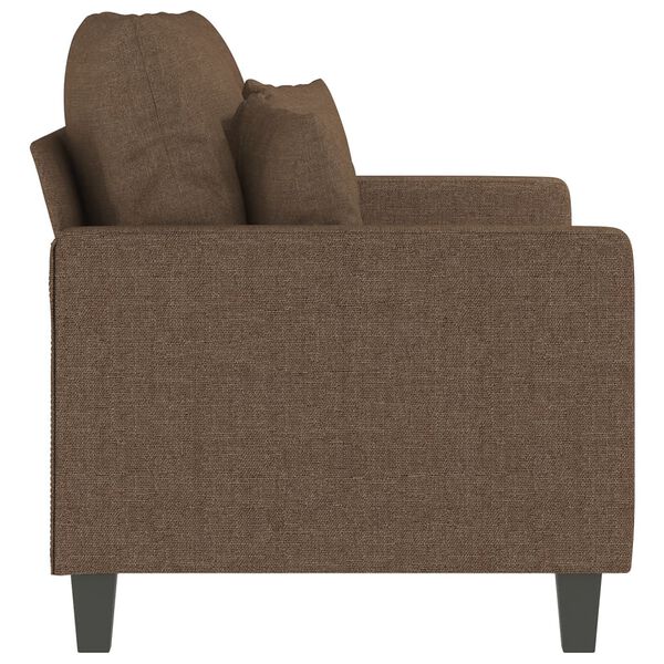 vidaXL 2-Seater Sofa Brown 47.2" Fabric
