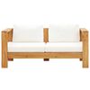 vidaXL Garden Sofa Teak look and cream