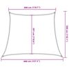 vidaXL Sunshade Sail Terracotta High-density polyethylene (HDPE)