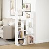 vidaXL Bookcase White Engineered wood 28.3 x 7.9 x 47.2 in Bookcase