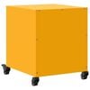 vidaXL Bedside Cabinet Mustard Yellow Cold-rolled steel Small