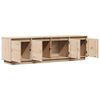 vidaXL TV Cabinet Natural pine Solid pine wood Medium TV Cabinet